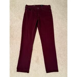 Adriano Goldschmied The Prima Burgundy Jeans, Size 27R